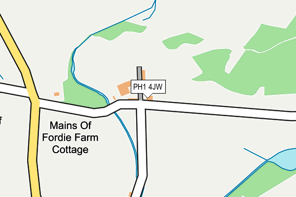 PH1 4JW map - OS OpenMap – Local (Ordnance Survey)