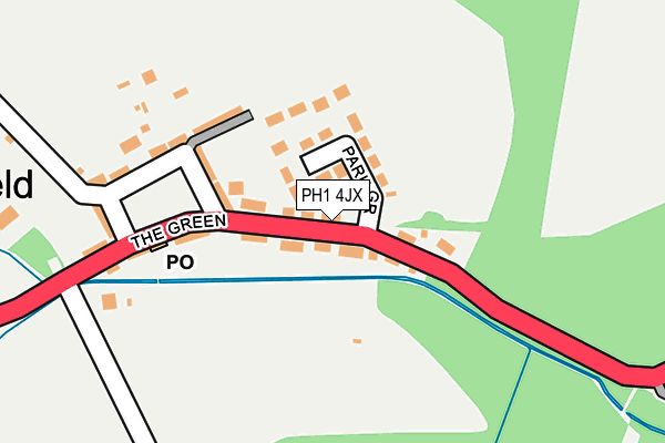 PH1 4JX map - OS OpenMap – Local (Ordnance Survey)