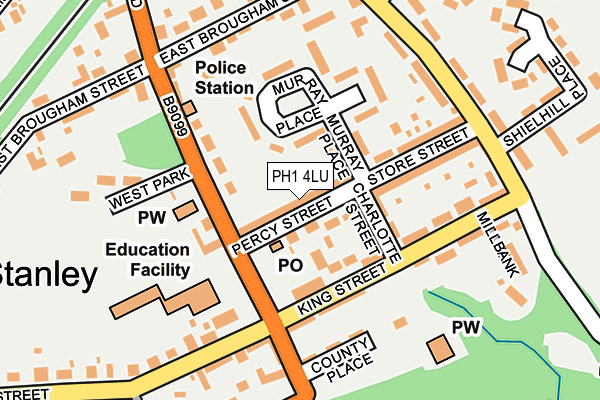 PH1 4LU map - OS OpenMap – Local (Ordnance Survey)