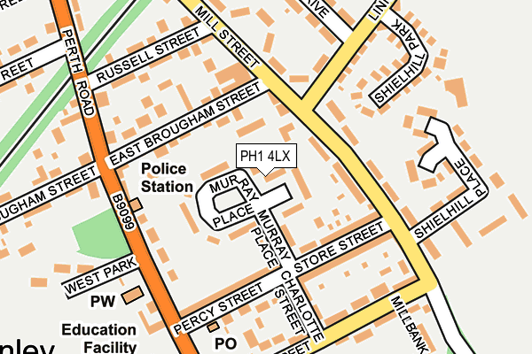 PH1 4LX map - OS OpenMap – Local (Ordnance Survey)