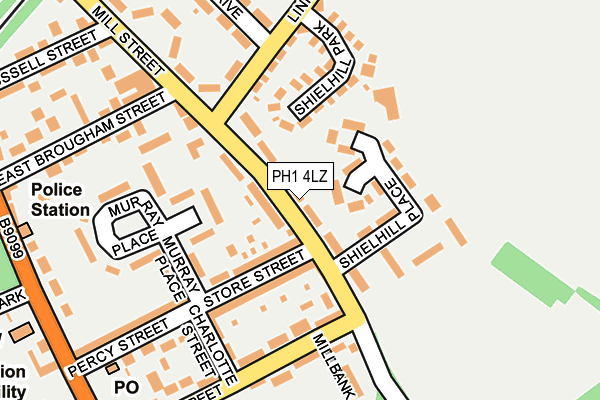 PH1 4LZ map - OS OpenMap – Local (Ordnance Survey)