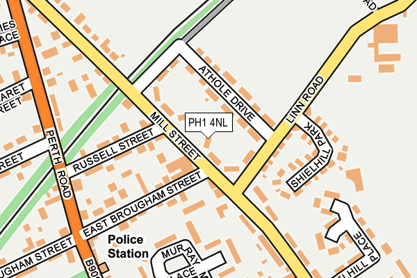 PH1 4NL map - OS OpenMap – Local (Ordnance Survey)