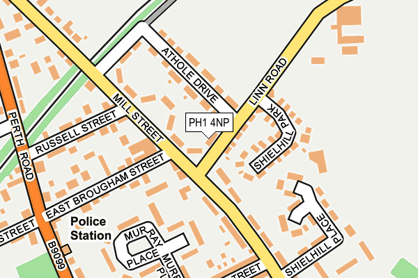 PH1 4NP map - OS OpenMap – Local (Ordnance Survey)