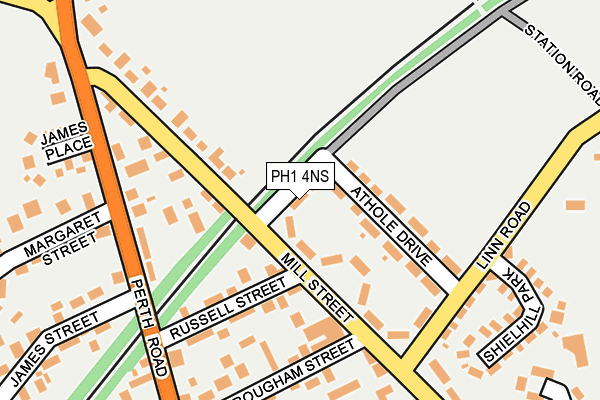 PH1 4NS map - OS OpenMap – Local (Ordnance Survey)