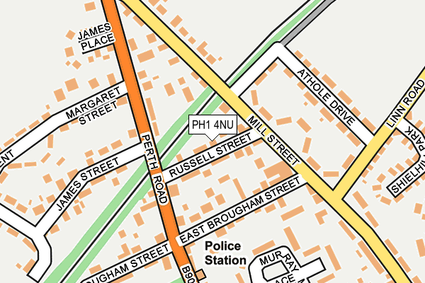 PH1 4NU map - OS OpenMap – Local (Ordnance Survey)