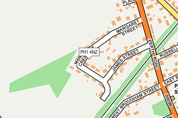 PH1 4NZ map - OS OpenMap – Local (Ordnance Survey)
