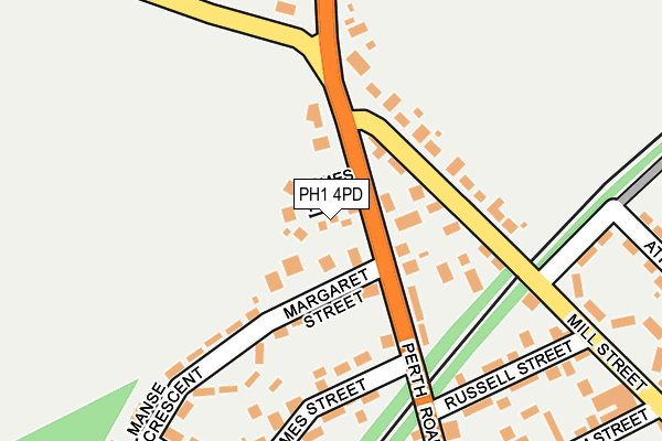 PH1 4PD map - OS OpenMap – Local (Ordnance Survey)