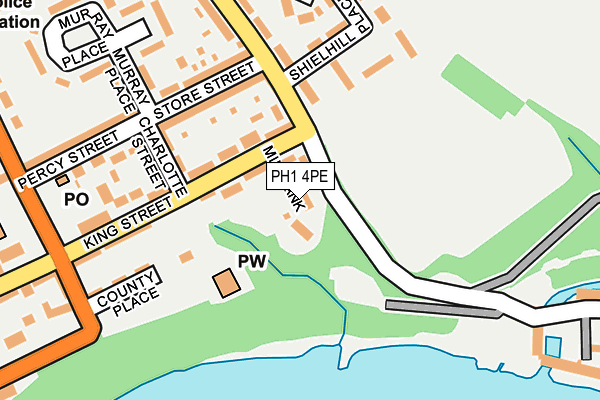 PH1 4PE map - OS OpenMap – Local (Ordnance Survey)