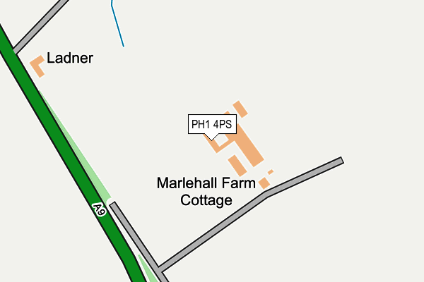 PH1 4PS map - OS OpenMap – Local (Ordnance Survey)