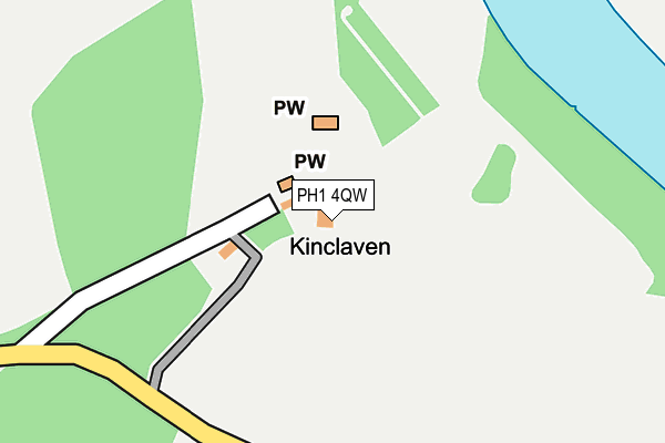 PH1 4QW map - OS OpenMap – Local (Ordnance Survey)