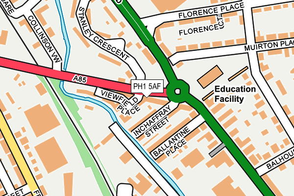 PH1 5AF map - OS OpenMap – Local (Ordnance Survey)