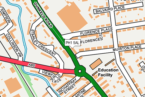 PH1 5AL map - OS OpenMap – Local (Ordnance Survey)