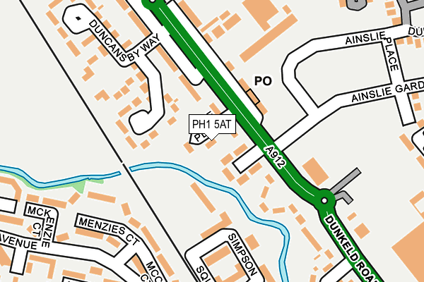 PH1 5AT map - OS OpenMap – Local (Ordnance Survey)