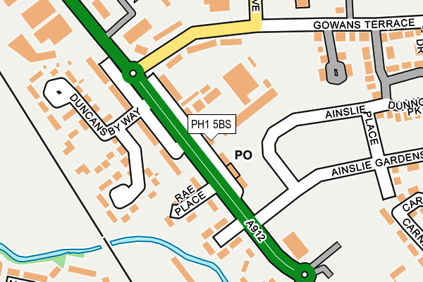 PH1 5BS map - OS OpenMap – Local (Ordnance Survey)