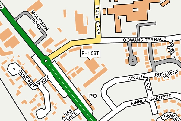 PH1 5BT map - OS OpenMap – Local (Ordnance Survey)