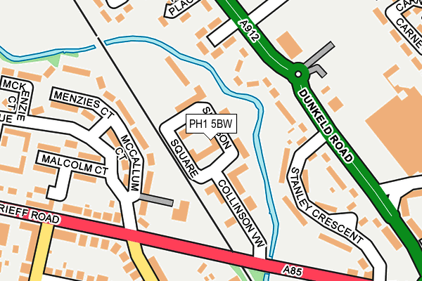 PH1 5BW map - OS OpenMap – Local (Ordnance Survey)