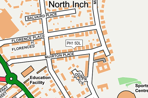 PH1 5DL map - OS OpenMap – Local (Ordnance Survey)