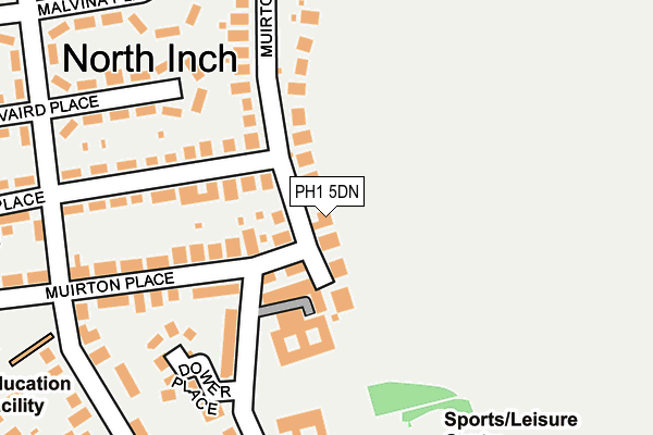 PH1 5DN map - OS OpenMap – Local (Ordnance Survey)