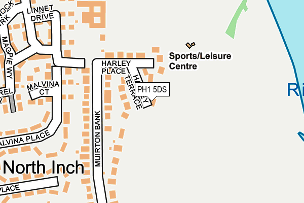 PH1 5DS map - OS OpenMap – Local (Ordnance Survey)