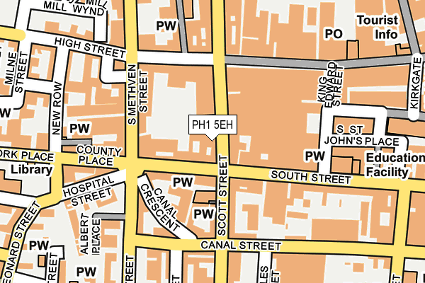 PH1 5EH map - OS OpenMap – Local (Ordnance Survey)