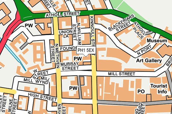 PH1 5EX map - OS OpenMap – Local (Ordnance Survey)