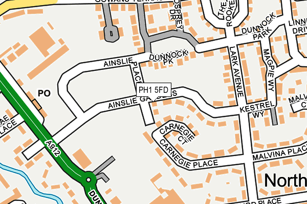 PH1 5FD map - OS OpenMap – Local (Ordnance Survey)
