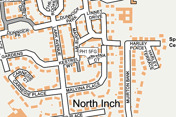 PH1 5FG map - OS OpenMap – Local (Ordnance Survey)