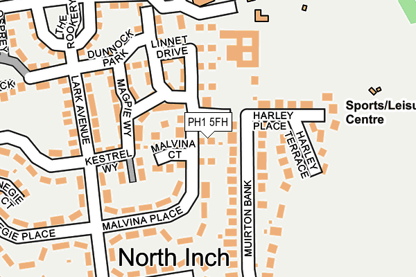 PH1 5FH map - OS OpenMap – Local (Ordnance Survey)