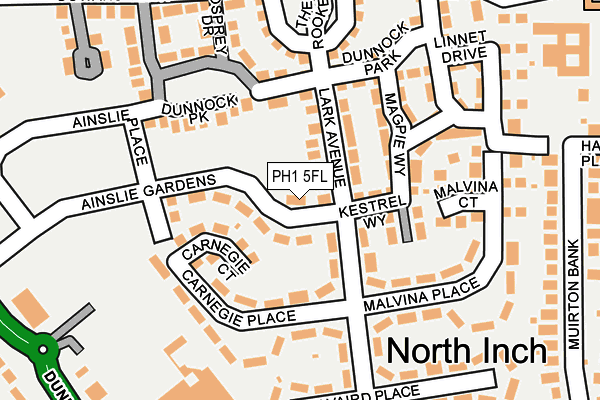 PH1 5FL map - OS OpenMap – Local (Ordnance Survey)
