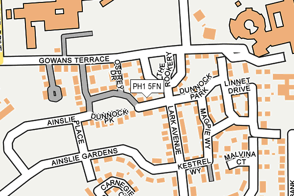 PH1 5FN map - OS OpenMap – Local (Ordnance Survey)