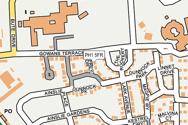 PH1 5FR map - OS OpenMap – Local (Ordnance Survey)