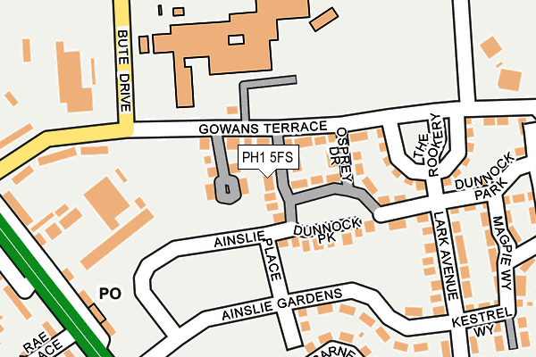 PH1 5FS map - OS OpenMap – Local (Ordnance Survey)