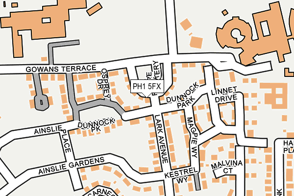 PH1 5FX map - OS OpenMap – Local (Ordnance Survey)