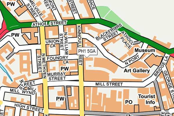 PH1 5GA map - OS OpenMap – Local (Ordnance Survey)