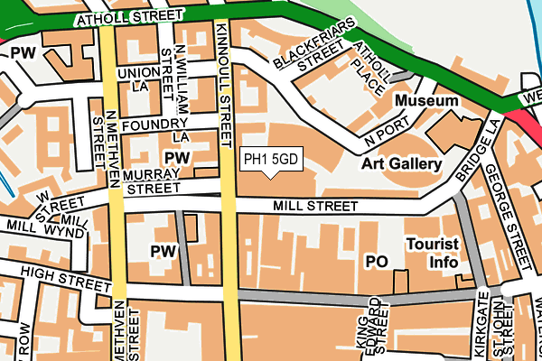 PH1 5GD map - OS OpenMap – Local (Ordnance Survey)