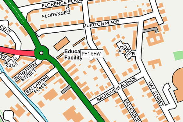 PH1 5HW map - OS OpenMap – Local (Ordnance Survey)