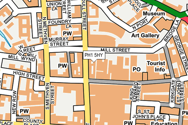 PH1 5HY map - OS OpenMap – Local (Ordnance Survey)