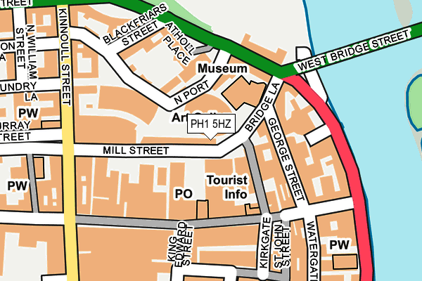 PH1 5HZ map - OS OpenMap – Local (Ordnance Survey)
