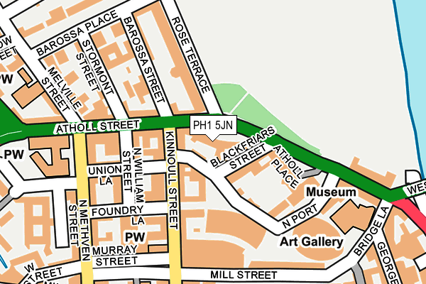 PH1 5JN map - OS OpenMap – Local (Ordnance Survey)