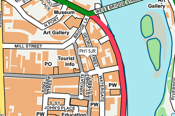 PH1 5JR map - OS OpenMap – Local (Ordnance Survey)