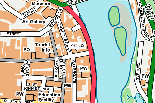PH1 5JS map - OS OpenMap – Local (Ordnance Survey)