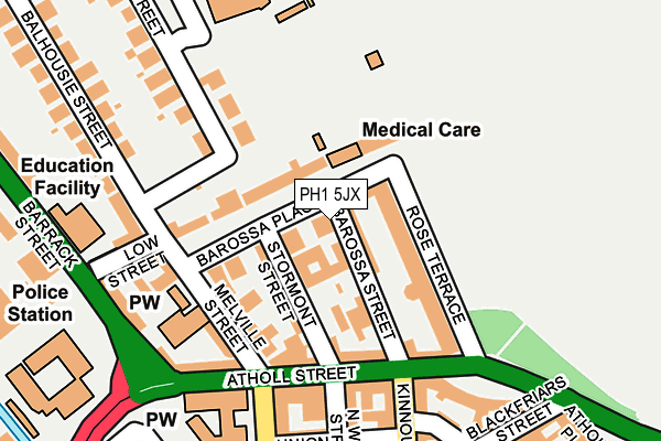 PH1 5JX map - OS OpenMap – Local (Ordnance Survey)