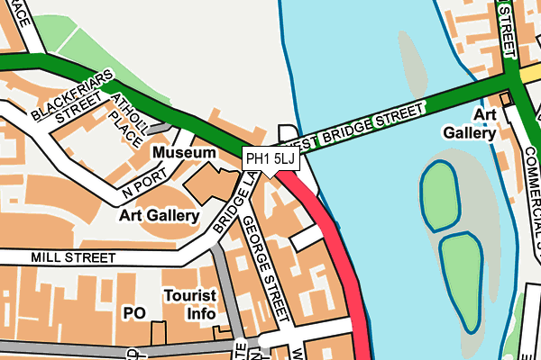 PH1 5LJ map - OS OpenMap – Local (Ordnance Survey)