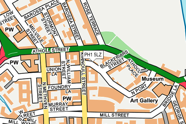 PH1 5LZ map - OS OpenMap – Local (Ordnance Survey)