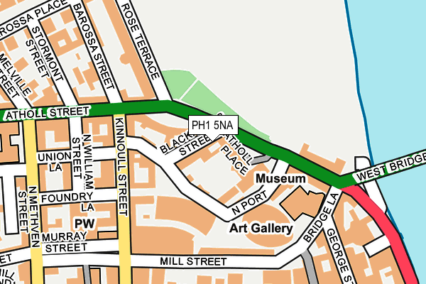 PH1 5NA map - OS OpenMap – Local (Ordnance Survey)