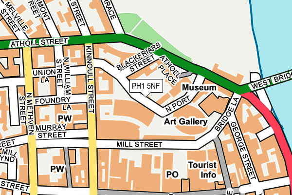PH1 5NF map - OS OpenMap – Local (Ordnance Survey)