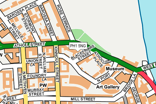 PH1 5NG map - OS OpenMap – Local (Ordnance Survey)