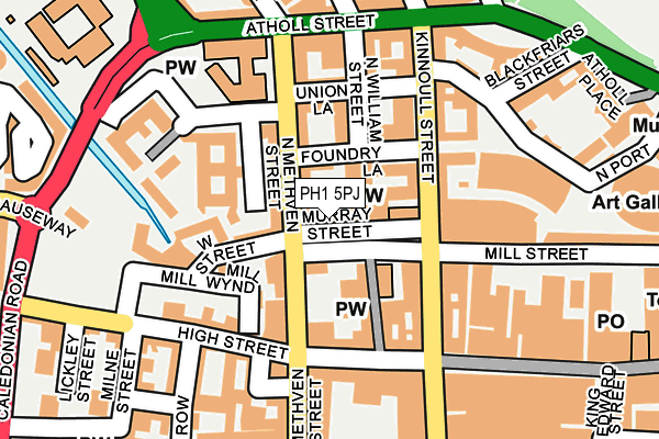 PH1 5PJ map - OS OpenMap – Local (Ordnance Survey)