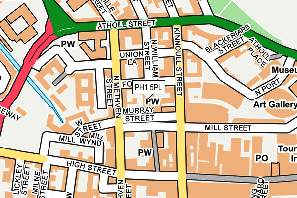 PH1 5PL map - OS OpenMap – Local (Ordnance Survey)