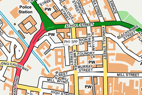 PH1 5PP map - OS OpenMap – Local (Ordnance Survey)